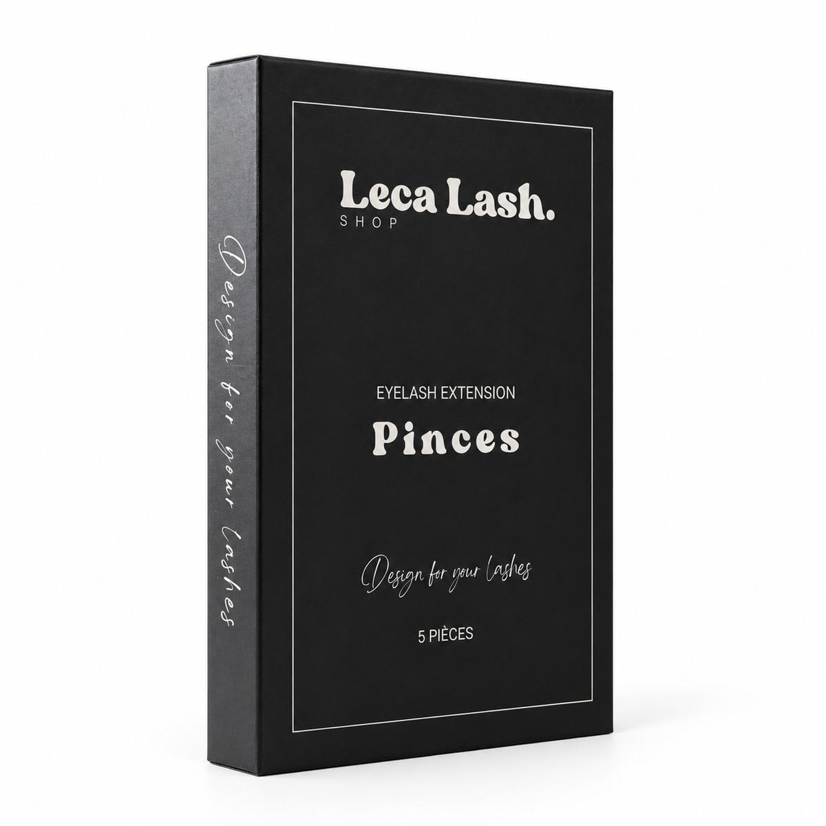 Set de 5 pinces pour extensions de cils | Leca Lash